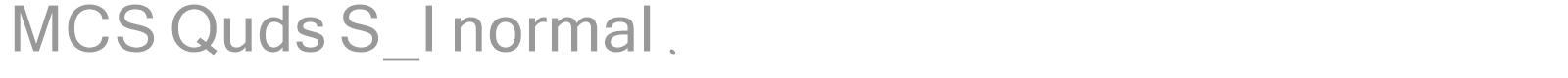 MCS Quds S_I normal. font preview